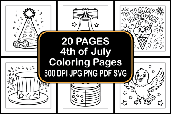 4th of July Coloring Pages