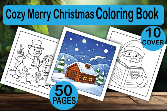Cozy Merry Christmas Coloring Book