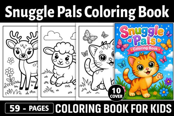 Snuggle Pals Coloring Pages & Graphics for Kids